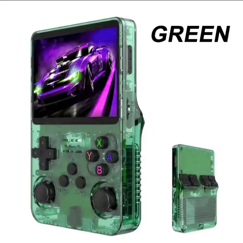 SMARTDUDE R36S Retro Handheld Game Console - 3.5" IPS Screen, Portable Pocket Player with Arkos System for Kids